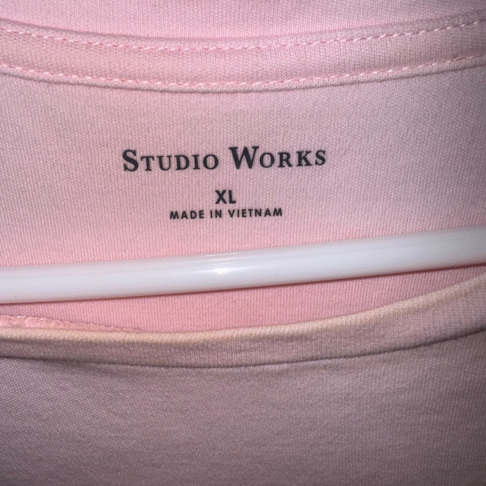 Studio Works Pink Fitted Short Sleeve Tee - Picture 2 of 2